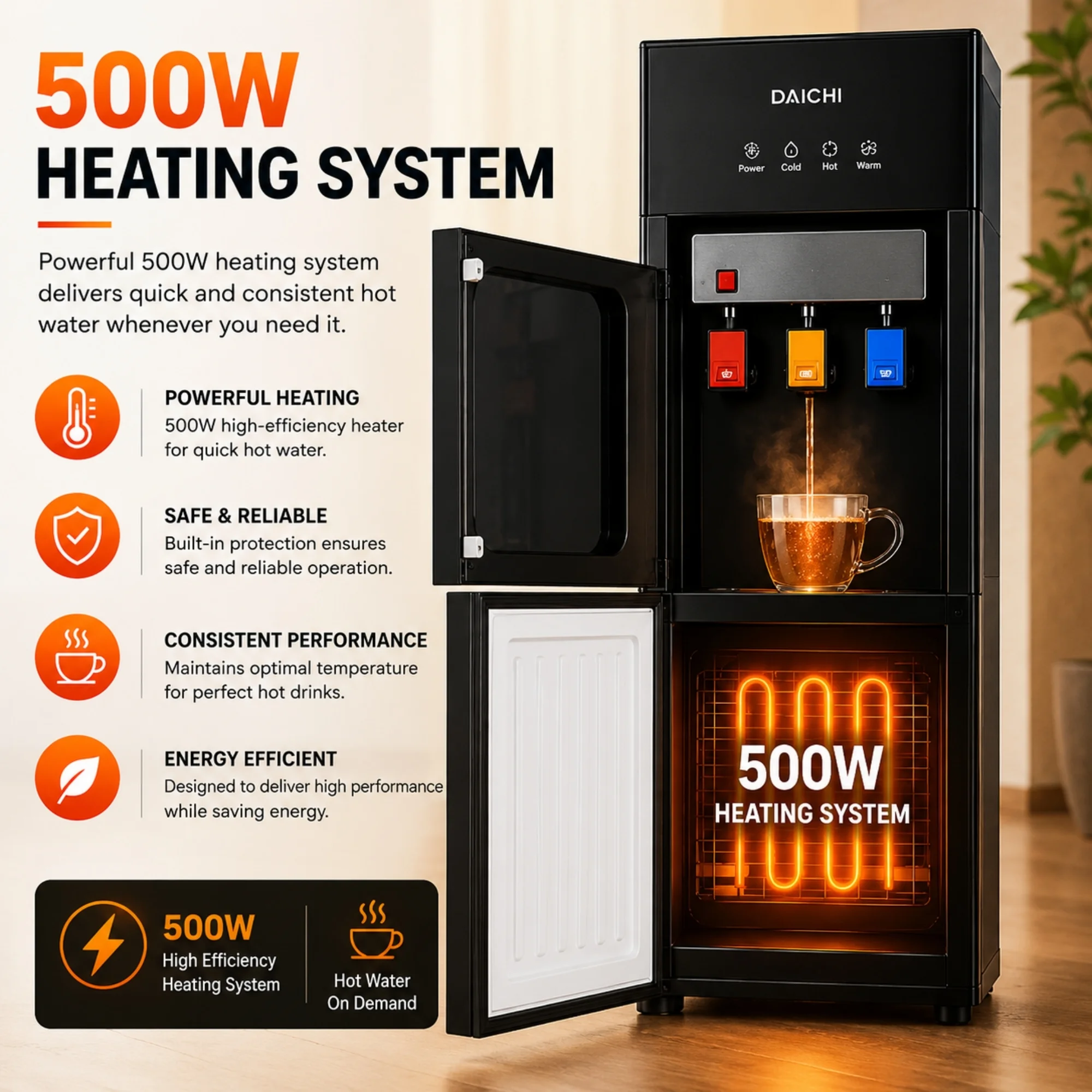 DAICHI 500W heating system