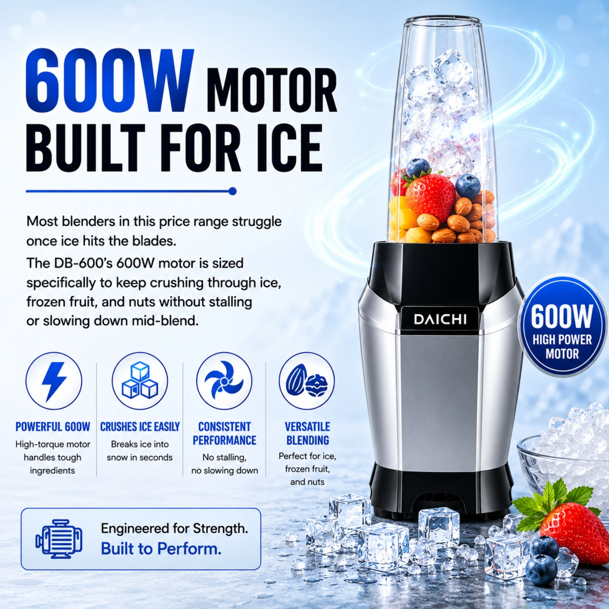 DAICHI 600W ice crushing blender
