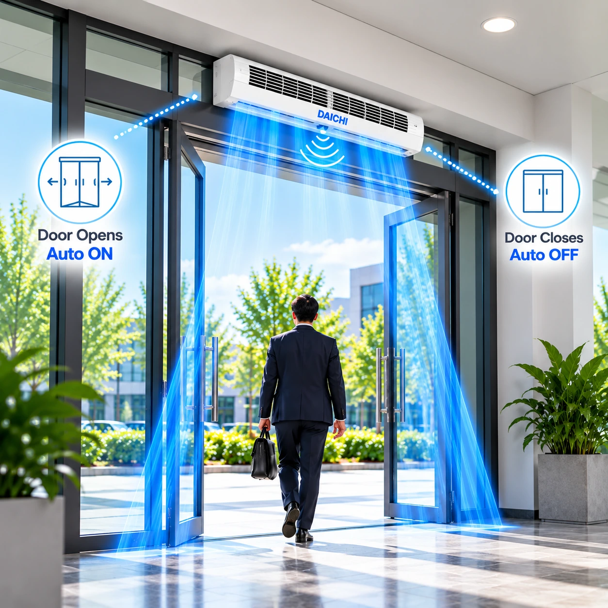 DAICHI Air Curtain Entrance Flow