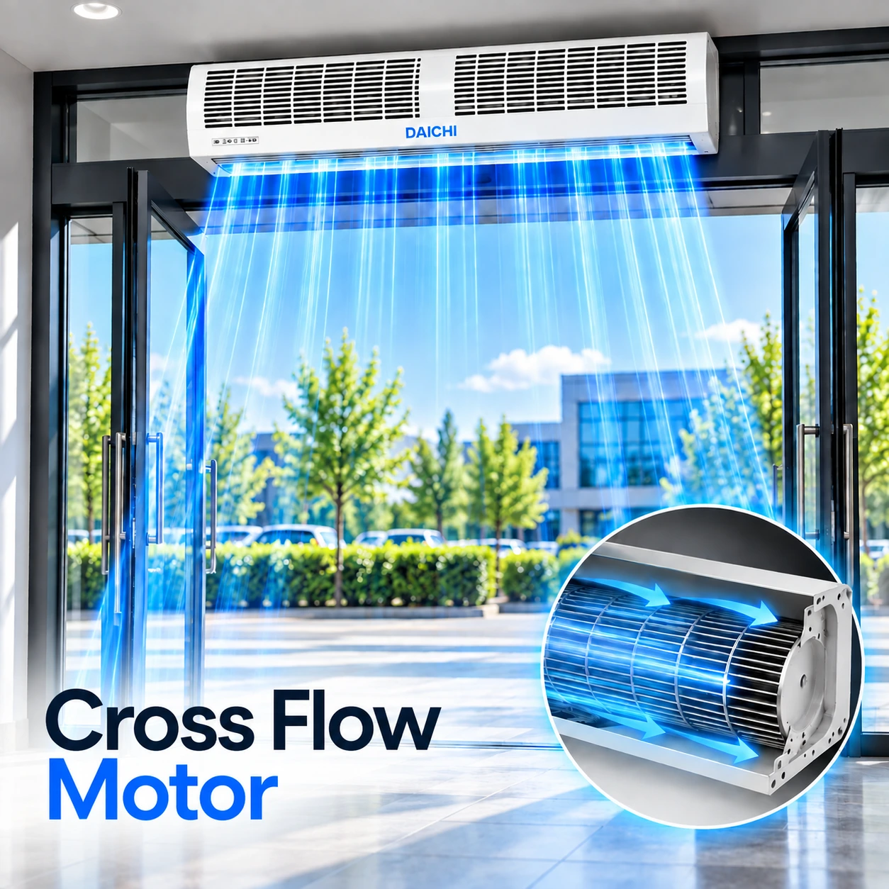 DAICHI Cross Flow Air Curtain Advertisement