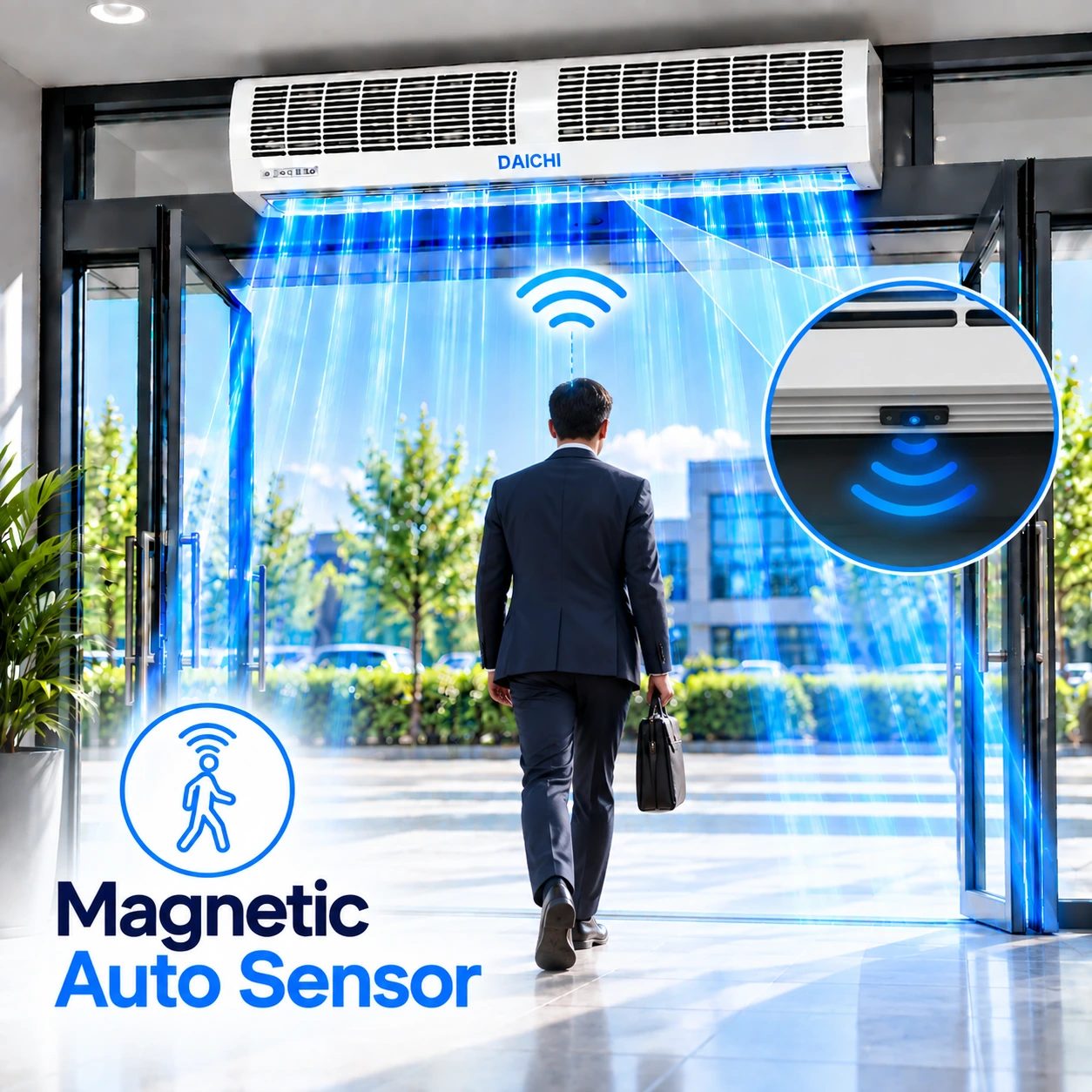 DAICHI Magnetic Auto Sensor Air Curtain