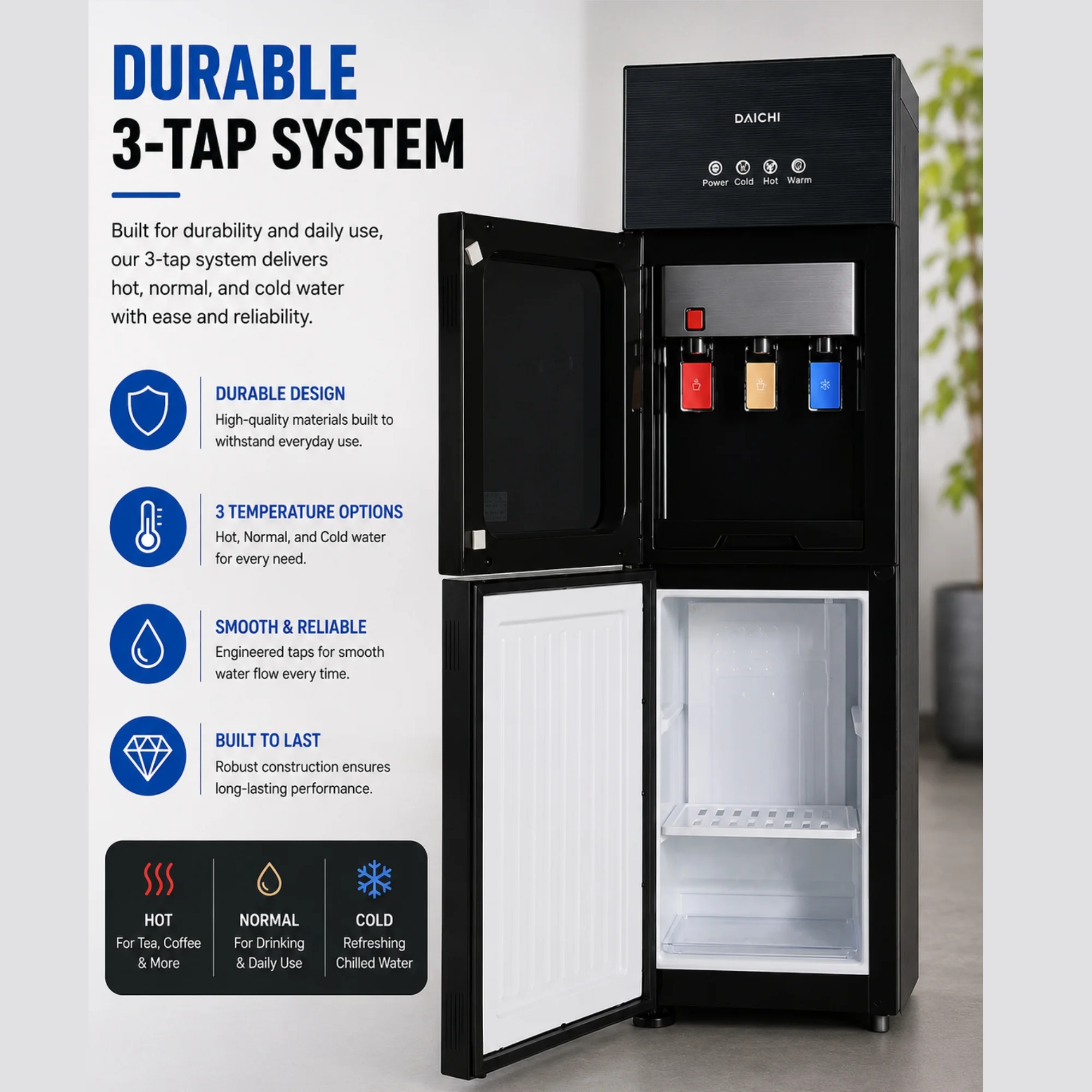 DAICHI durable 3-tap system