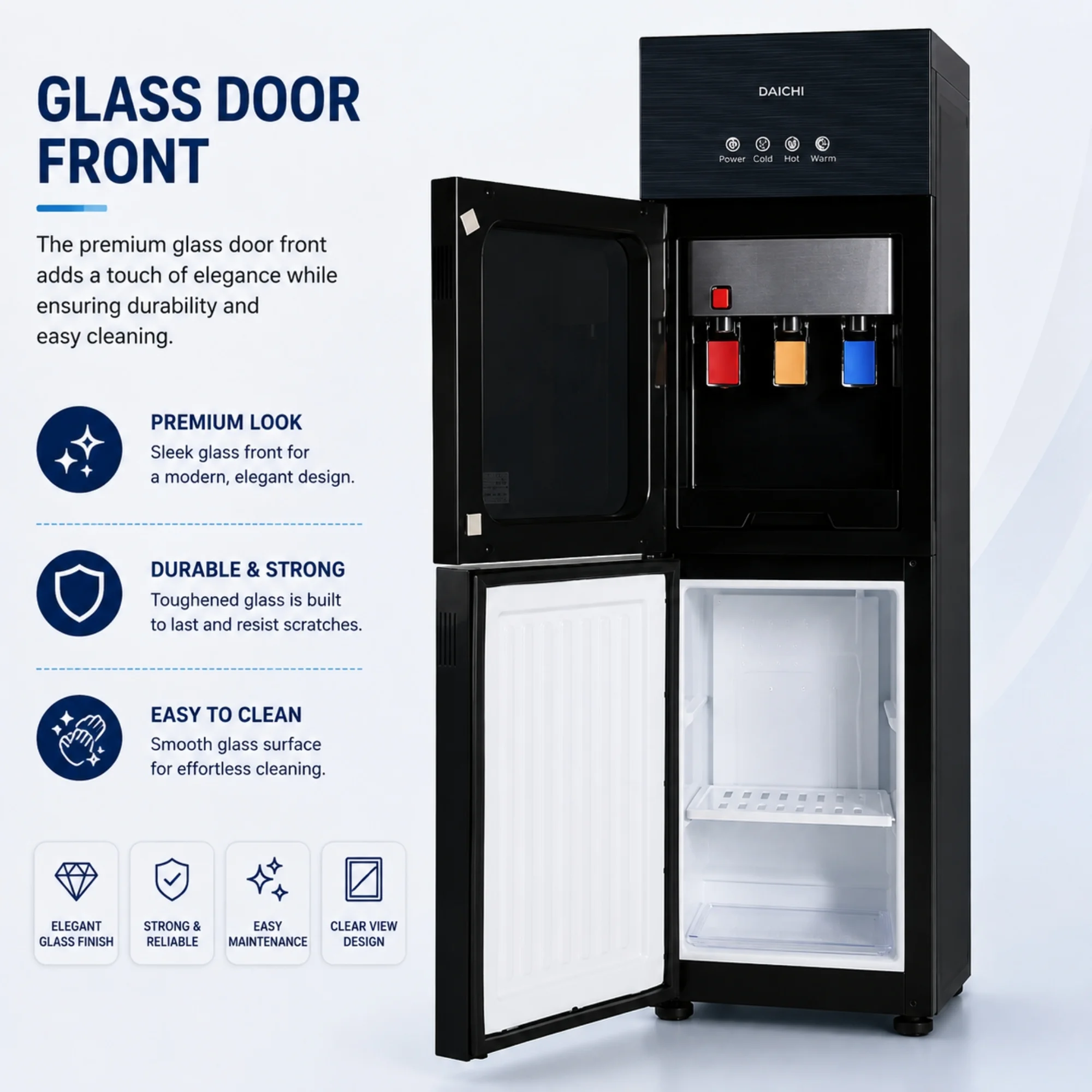 DAICHI glass door water dispenser