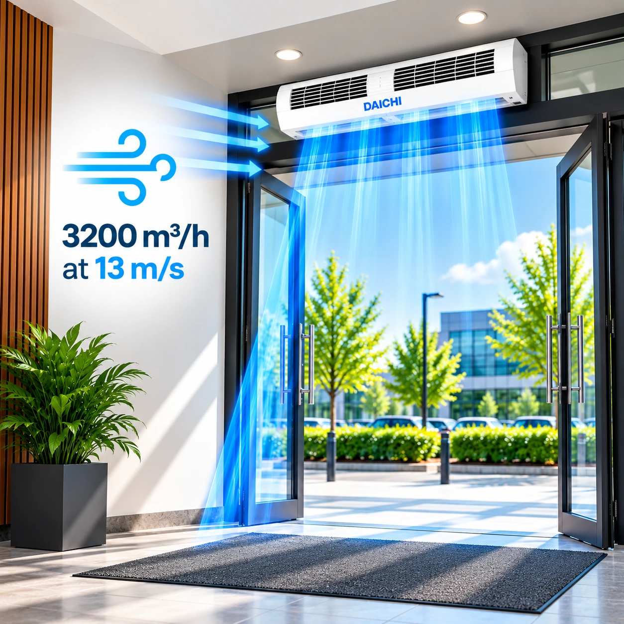 Daichi Air Curtain Entrance Flow