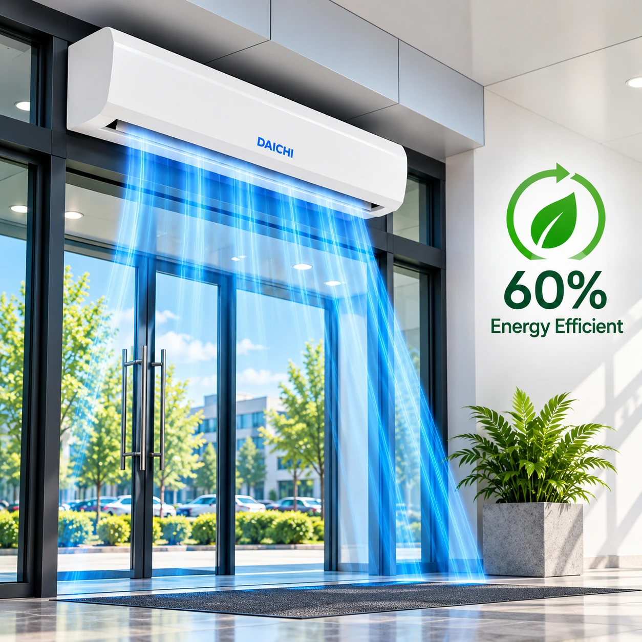 Eco-Efficient Air Curtain Entrance