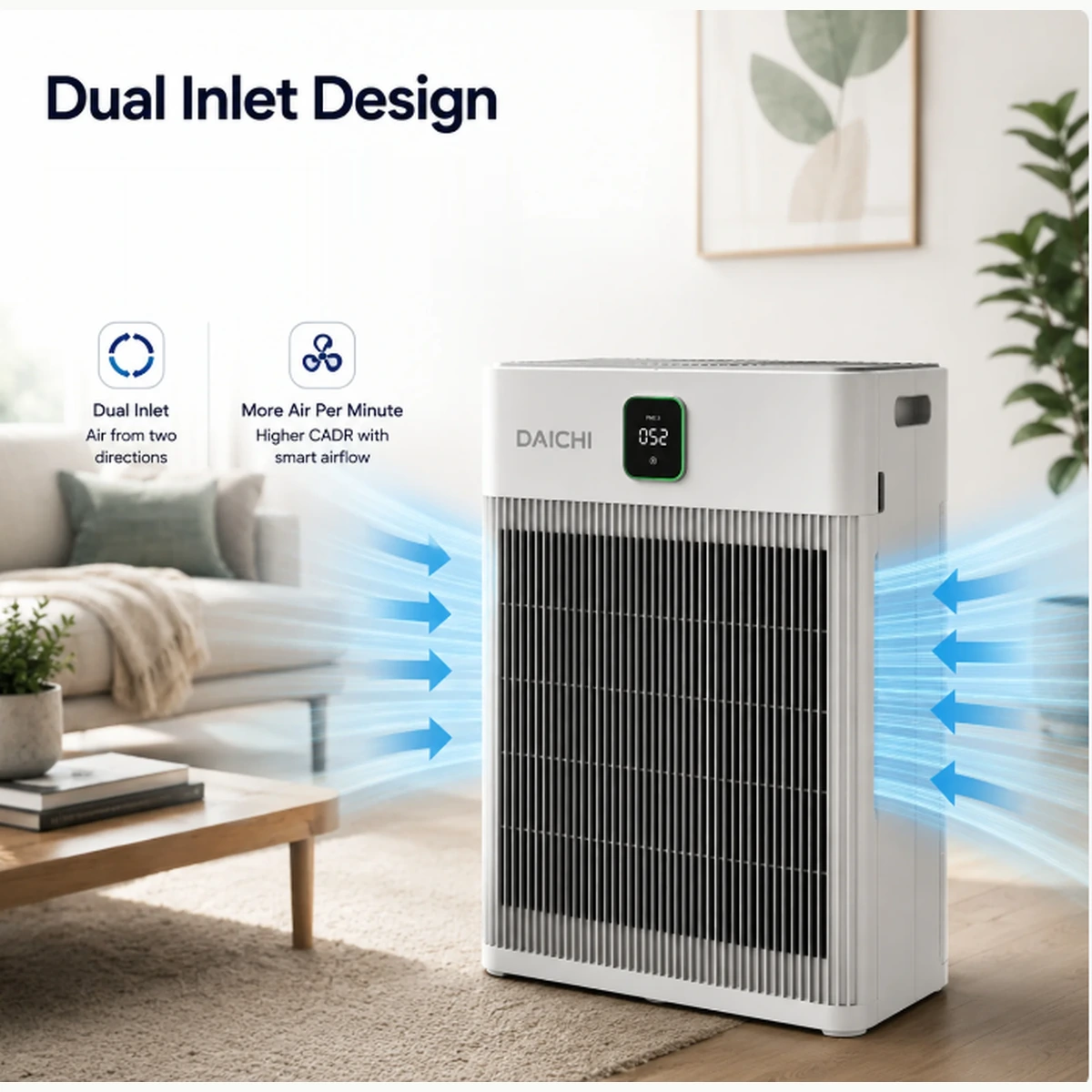 daichi dual inlet design
